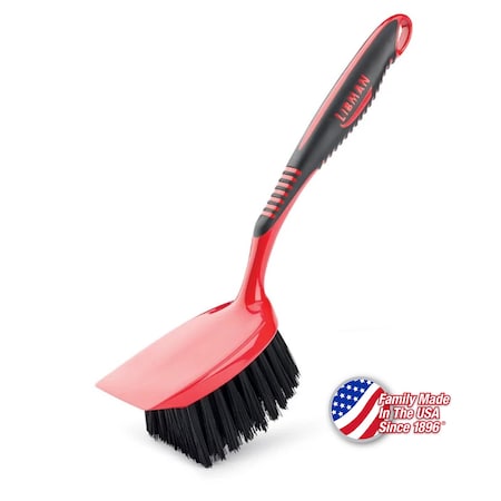 Libman Commercial Short Handle Utility Brush Red, 6PK 524
